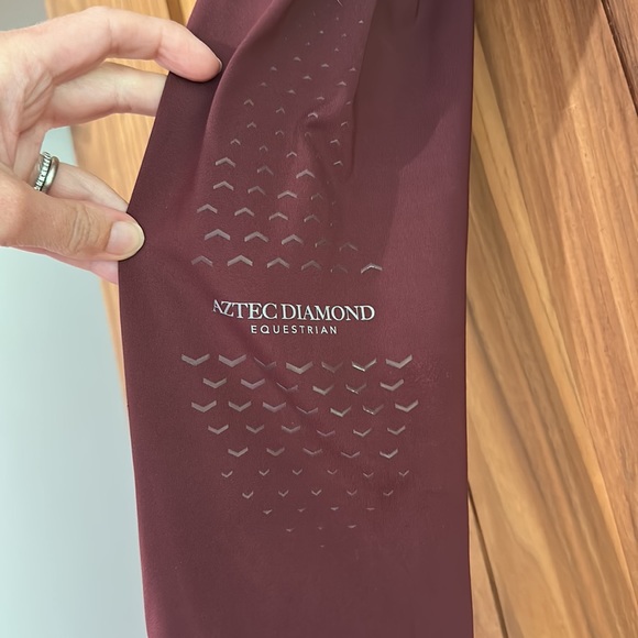 Aztec Diamond Icon Riding Legging Maroon - Picture 6 of 8